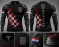 Croatia Rashguard – Blue & White