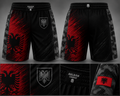 Albania Fight Shorts – Red & Black - BALKAN Combat