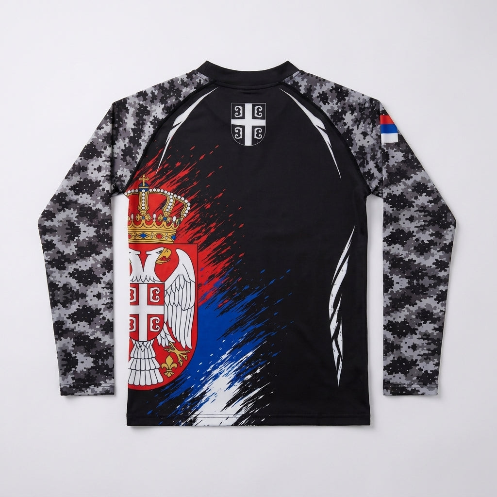 Serbia Rashguard – Kämpf für dein Land - BALKAN Combat