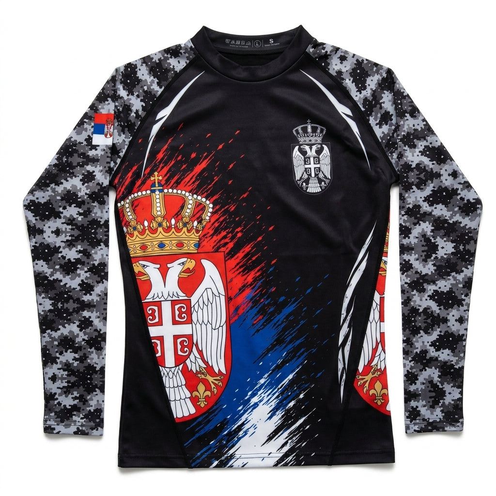 Serbia Rashguard – Kämpf für dein Land - BALKAN Combat
