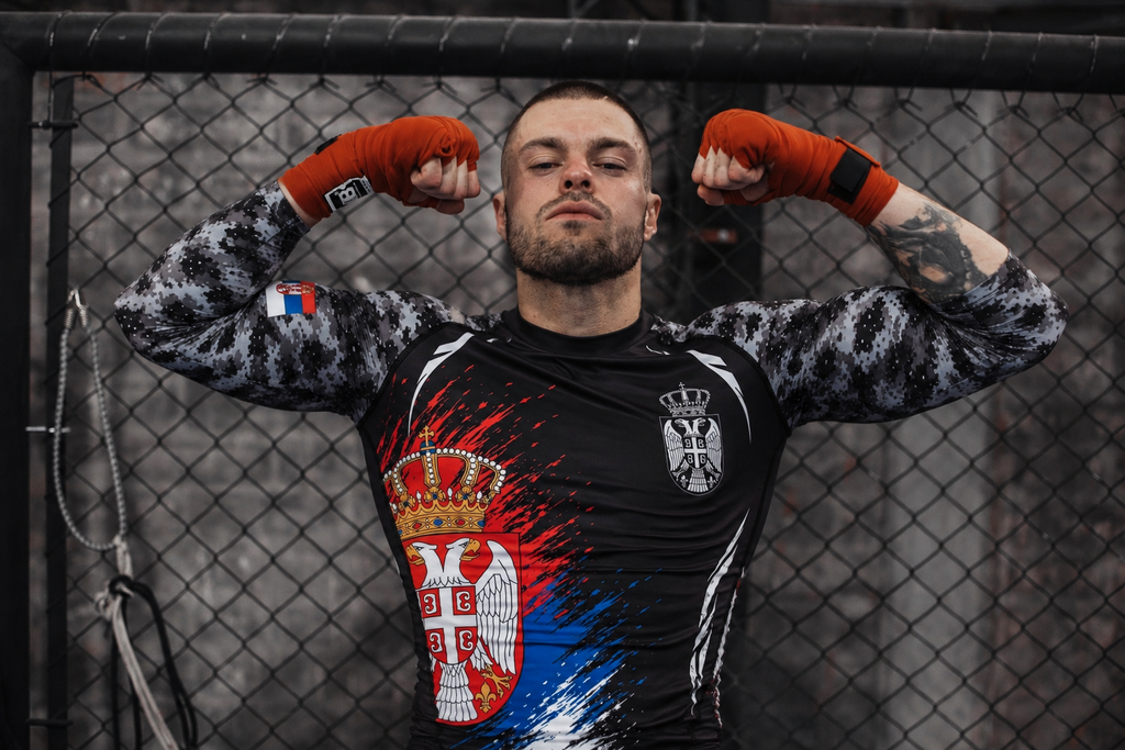 Serbia Rashguard – Kämpf für dein Land - BALKAN Combat